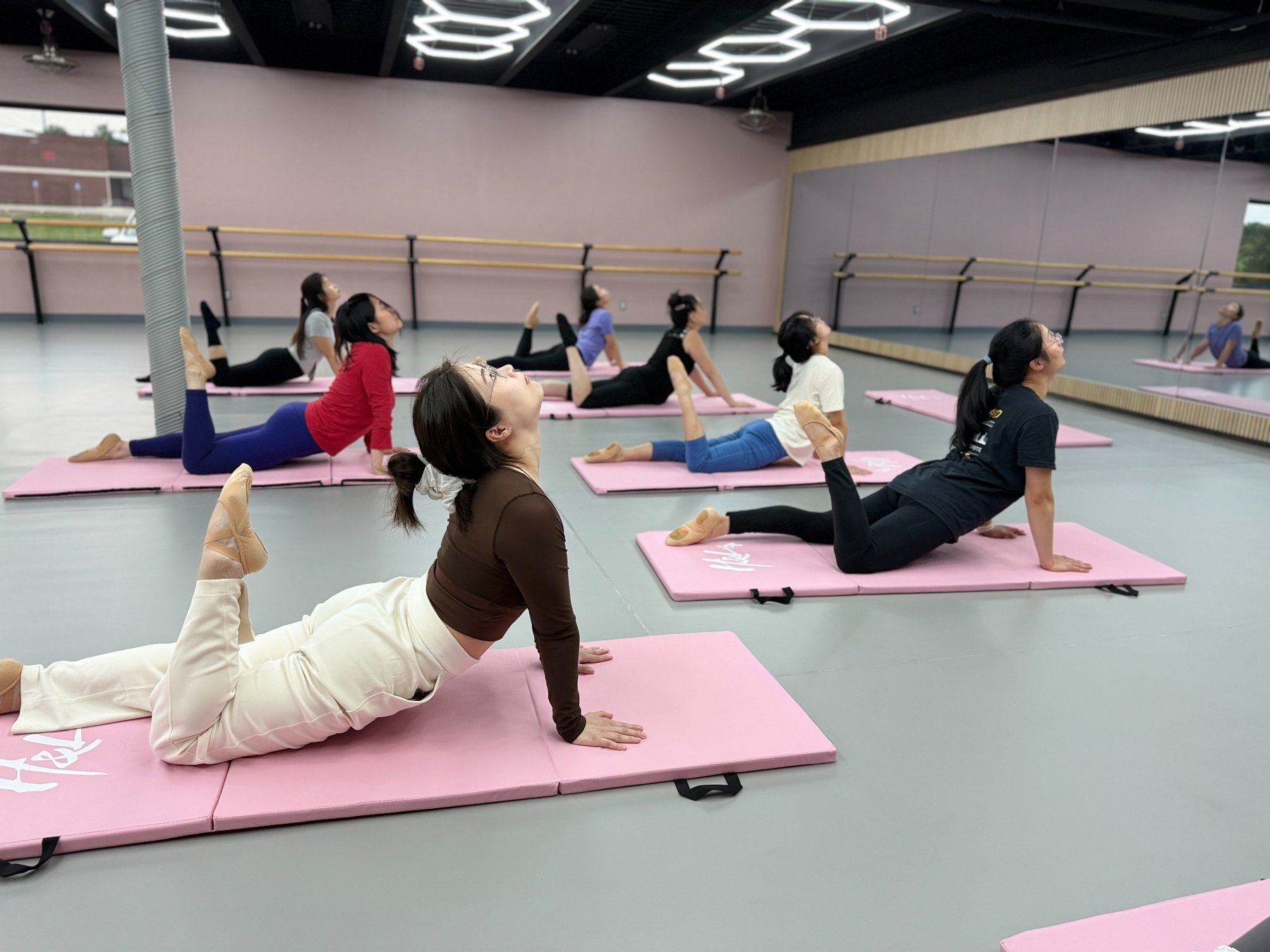 H&L Dance adult students training together in the Ann Arbor studio