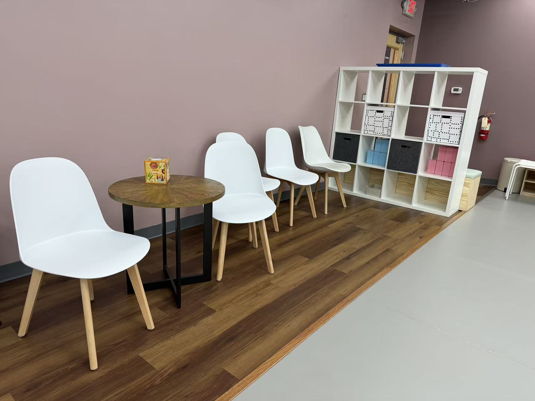 Waiting area in the new H&L Ann Arbor studio